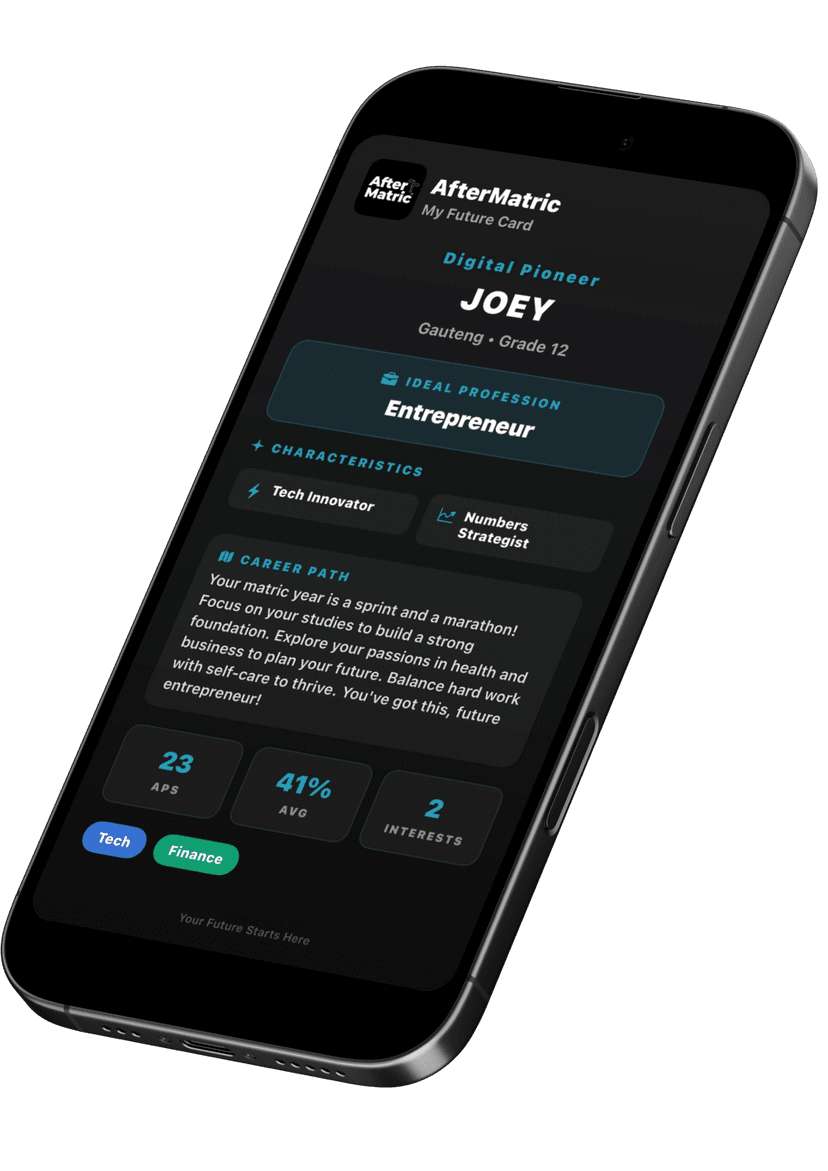 After Matric App Preview